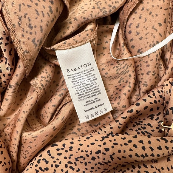 Aritzia Babaton Bellamy Cheetah Slip Dress - Picture 5 of 10
